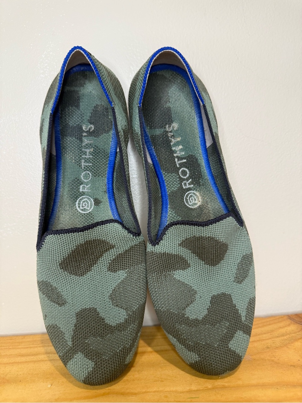 Rothy's The Loafer in Olive Camo size 9.5